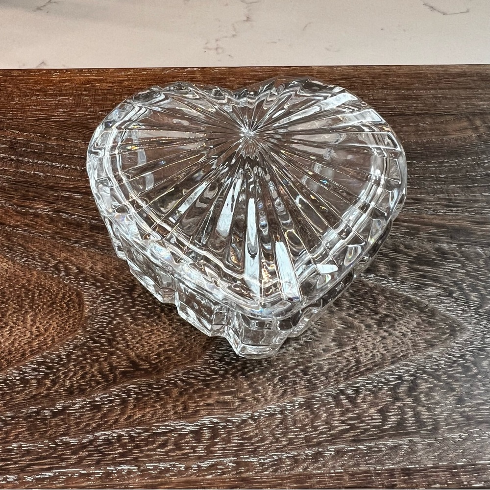 Vintage Heart Shaped Trinket Box